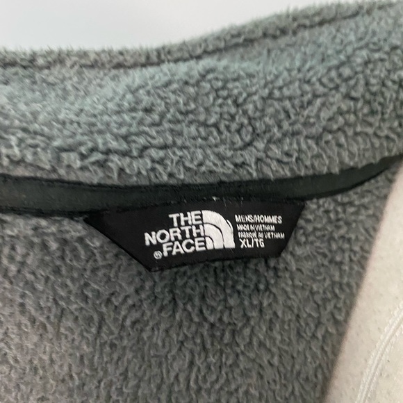 The north face gray fleece sleeve zipper jacket sz- XL - Picture 4 of 5